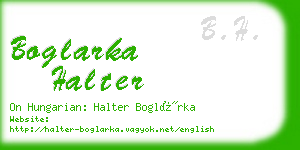 boglarka halter business card